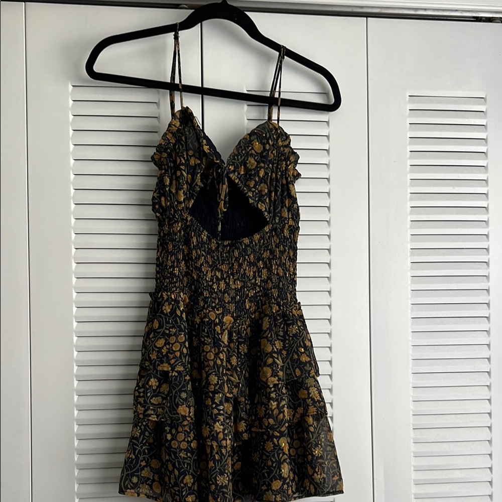 Floral Print Spaghetti Strap Dress